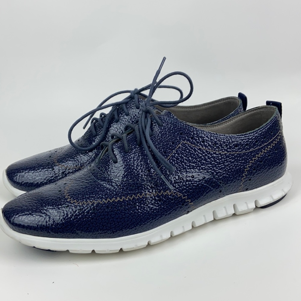 Cole Haan Navy Blue Leather Flats